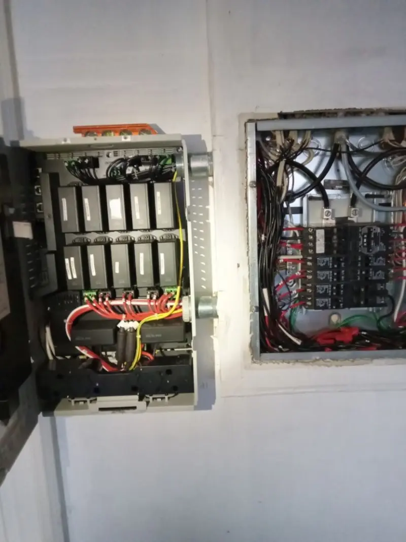 Electrical panel upgrade completed for Security Camera Wiring in Moreno Valley